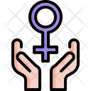 Female Hand Supporter Icon
