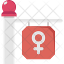 Banner Female Femenine Icon