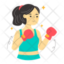 Female Boxer Boxing Boxer Icon