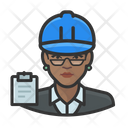 Female Building Inspector Building Inspector Icon