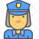 Female Cop Icon