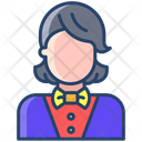 Female Croupier Icon