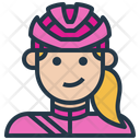 Female Cyclist Avatar Icon