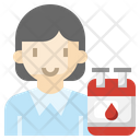 Female Donor Blood Donor Blood Donation Icon
