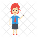 Girl Female Employee Icon