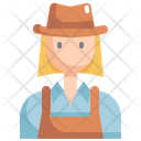 Hat Woman User Icon
