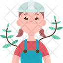 Female Farmer Icon