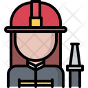 Female Firefighter Icon