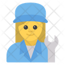 Repairwoman Servicewoman Technician Icon