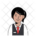Female Receptionist  Icon