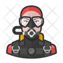 Female Scuba Diver  Icon