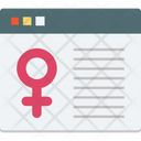 Female Sign Gender Sign Web Icon