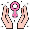 Female Sign Care Hands Icon