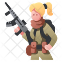 Female Soldier Icon