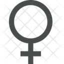 Female Symbol Icon - Download In Glyph Style