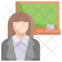 Female Teacher  Icon