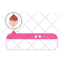 Female testimonial  Icon