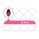 Female testimonial  Icon
