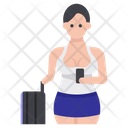 Female Traveler Icon
