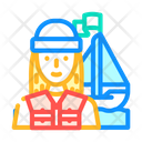 Female Yachting Player Female Girl Icon