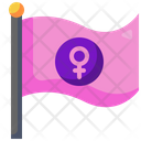 Feminism Banner Girl Icon