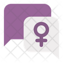 Feminism Conversation Icon