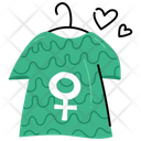 Feminist Shirt Icon