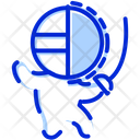 Fencing Player Fight Icon