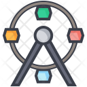 Ferris Wheel Carnival Icon