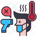 Fever Hot Thermometer Icon