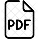 Pdf Fichier Document Icône