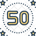 Fifty Date Number Icon