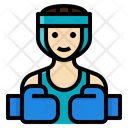 Boxing Fight Woman Activity Lifestyle Sport Healthy Icon