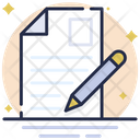 File Text Sheet Write Icon