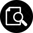 File And Magnifier Icon