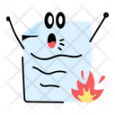 Data Burn Document Burn File Burn Icon