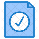 File Check Verify File Complete Icon
