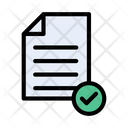 File Checked Document Icon