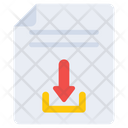 File Download Data Storage Paper Download Icon