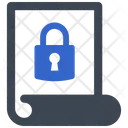 File lock Icon - Download in Glyph Style
