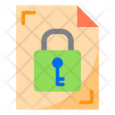 Key Lock Document Icon