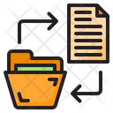 File Transfer To Folder Icon