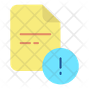 Info Warn File Warning Document Warning Icon