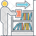 Filing Space Book Shelf Book Storage Icon