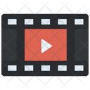 Film Strip Rounded Square Icon