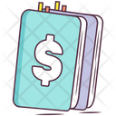 Finance Book Cash Book Booklet Icon