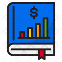 Book Money Bar Graph Icon