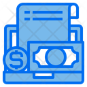 Laptop Accounting File Icon