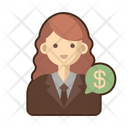 Financial Advisor Female Icon