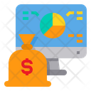 Money Bag Computer Report Icon